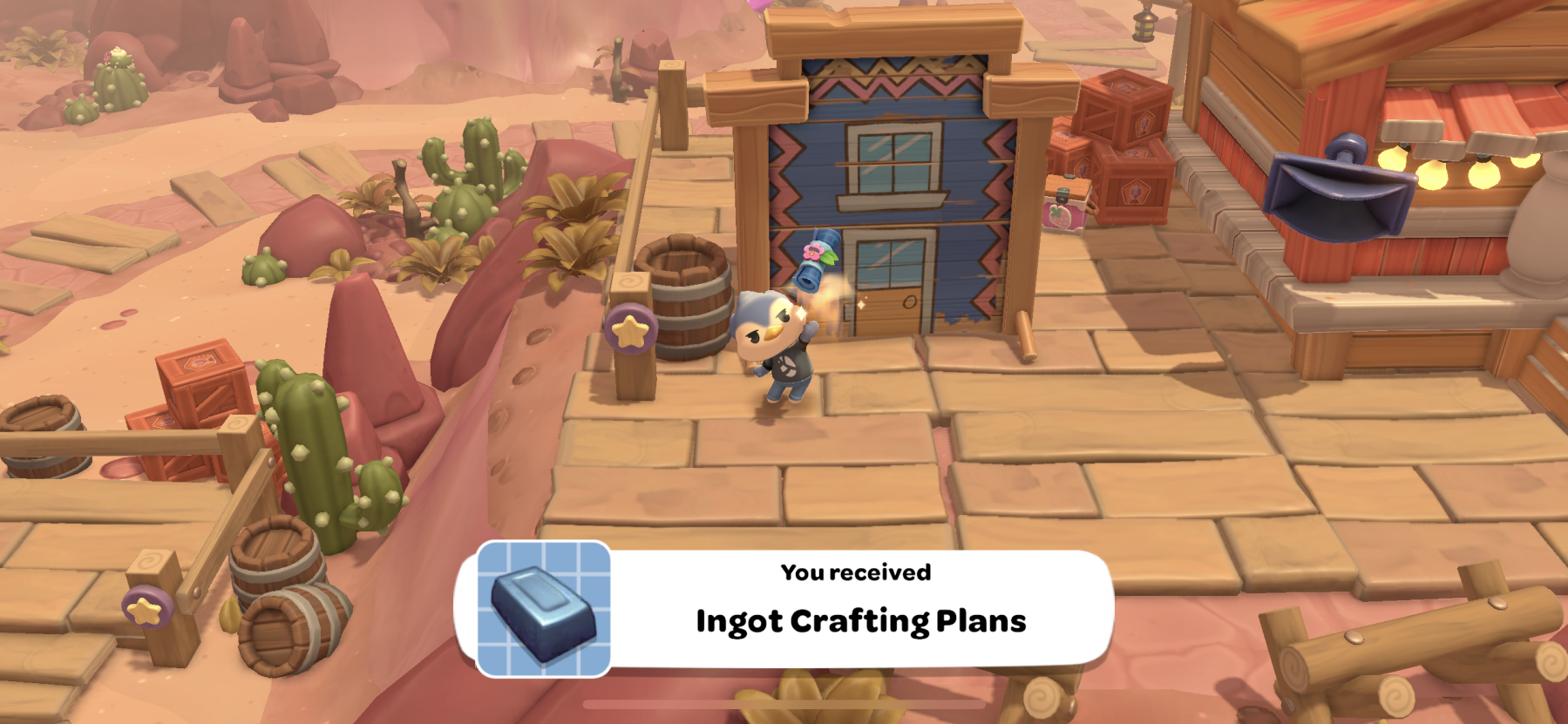 Screenshot of ingot crafting plans